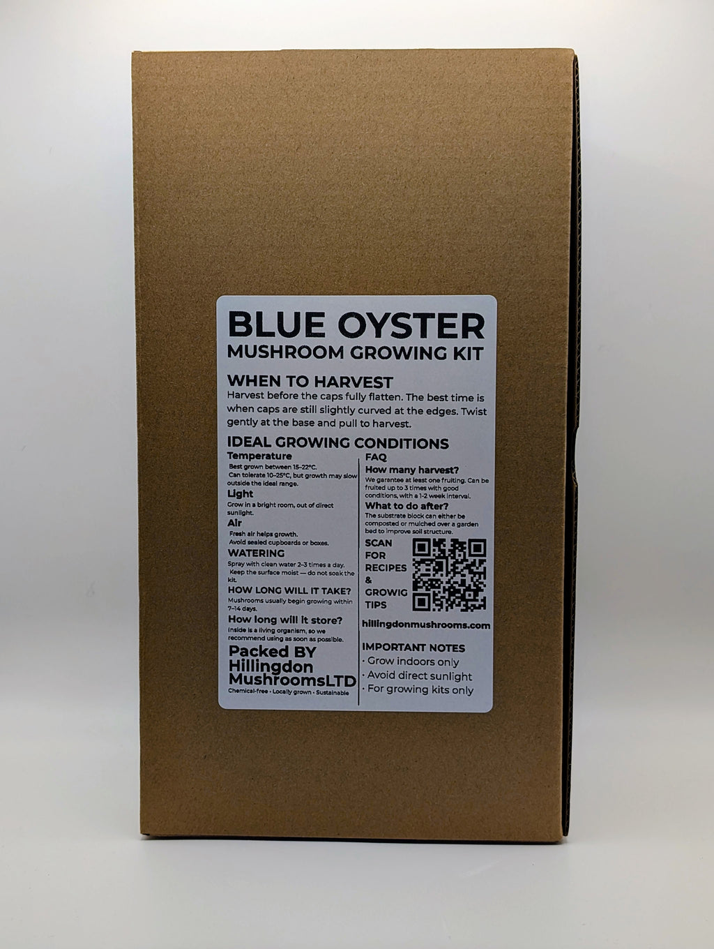 Blue Oyster Mushroom Grow Kit