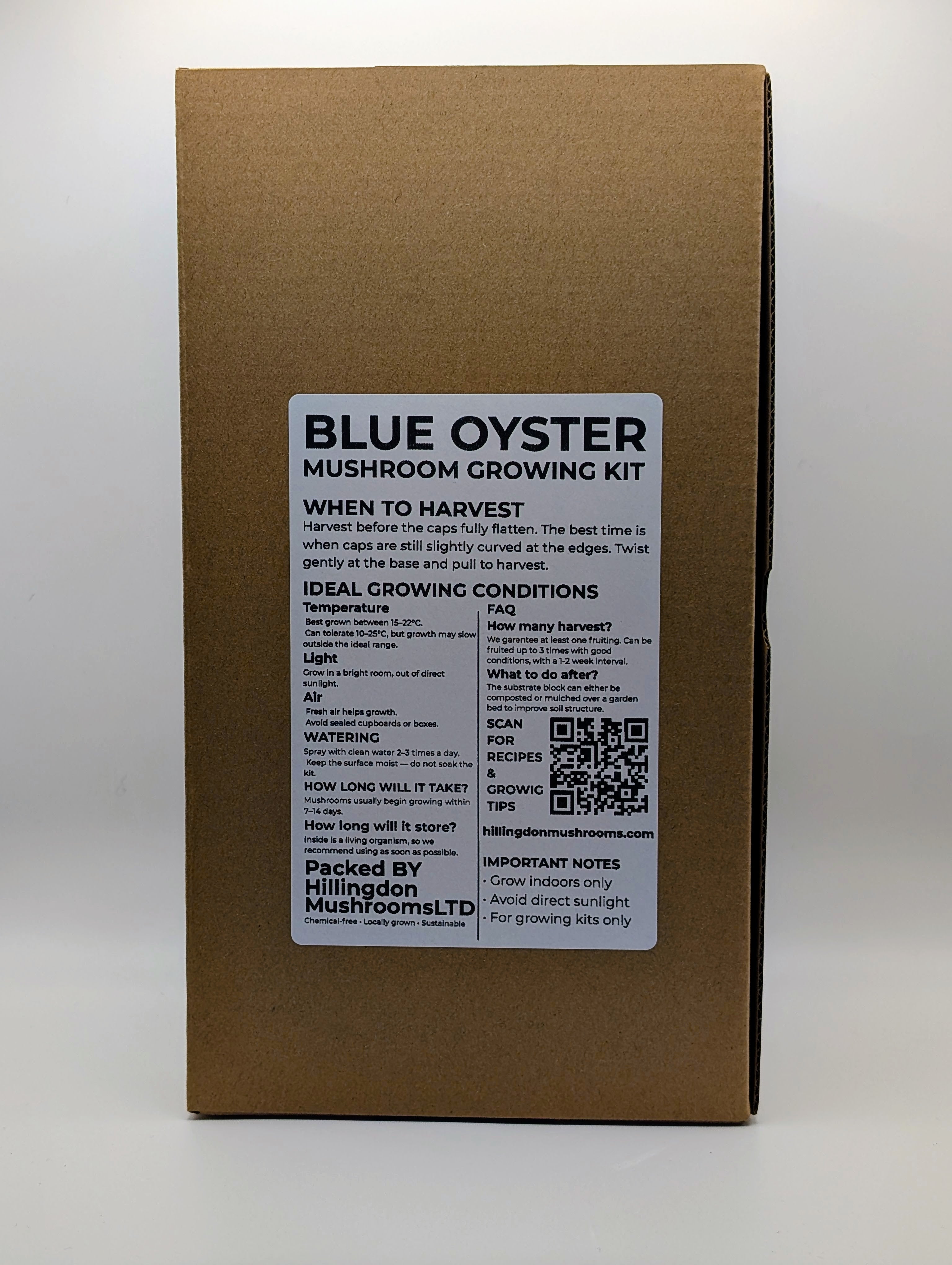 Blue Oyster Mushroom Grow Kit